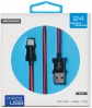 Кабель Atomic HQ-CLUB USB-microUSB, 150 см, 2,4А, черно-красный, 