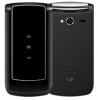 Мобильный телефон Vertex S108, раскладушка, черный