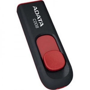 USB флэш накопитель Classic C008 16 GB Black+red, ADATA